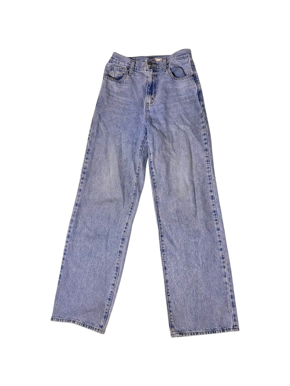 Levi's Light Wash High Waisted Straight Jean Charlie Boy Women's 26 Y2K Casual